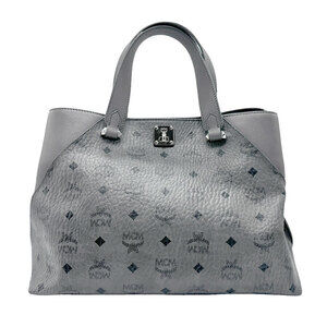 MCM handbag leather gray